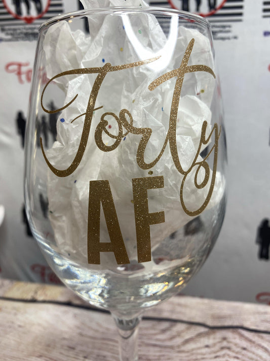 Custom Wine Glass - Family First Designs LLC