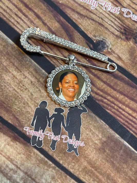 Custom Photo Pin Brooch