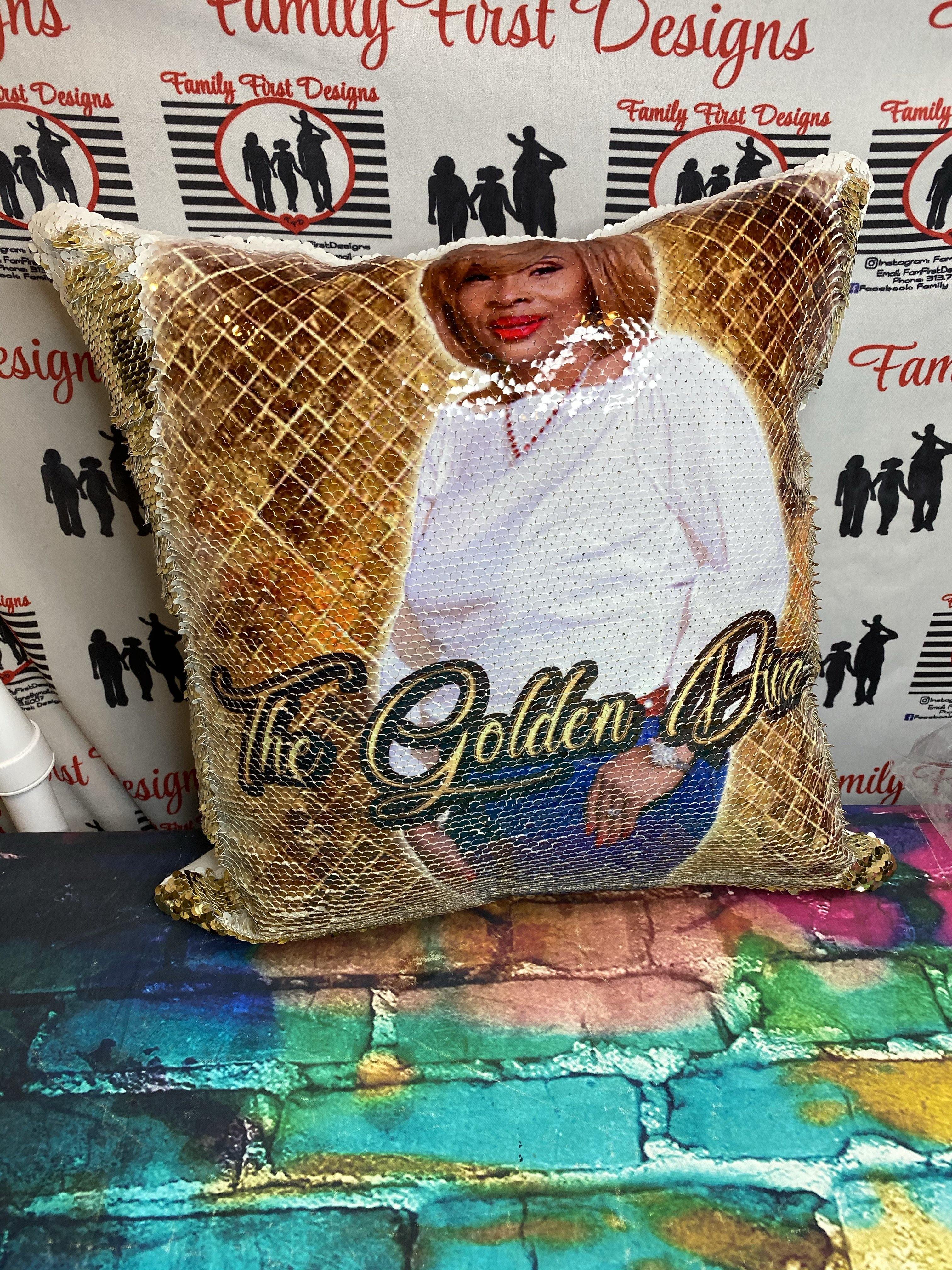 Sequin pillow shop design