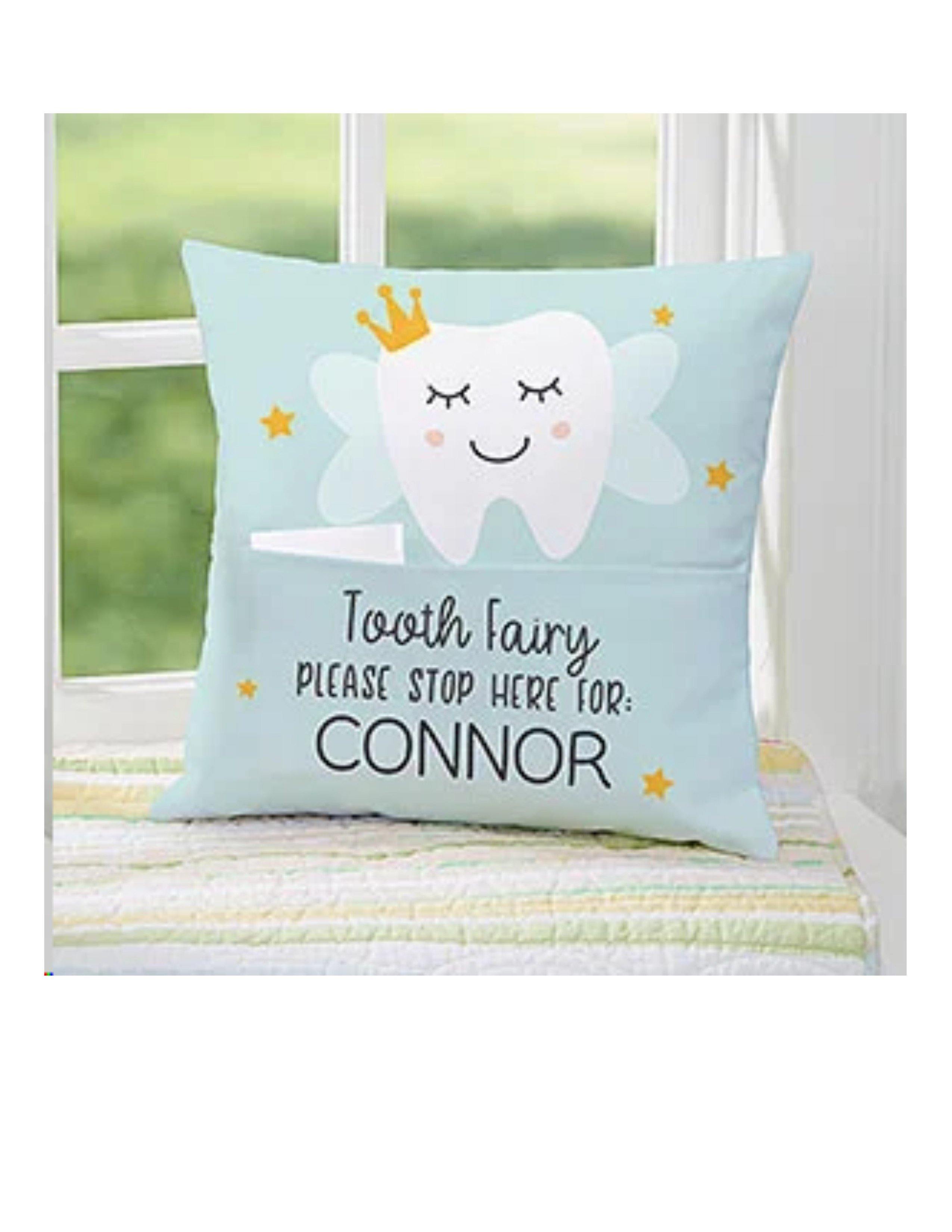 Custom Tooth Fairy Pillow Family First Designs LLC